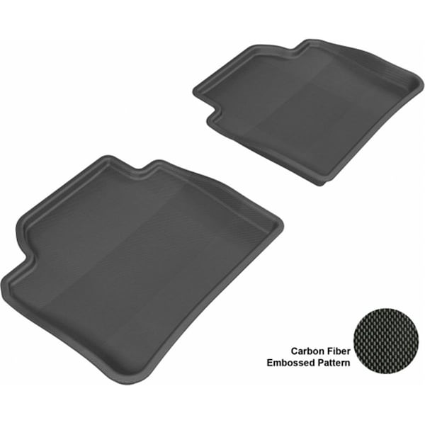 3D Maxpider BMW 3 SERIES F30 2012-2014 SDN KAGU BLACK R2 Floor Mat L1BM03721509 - main